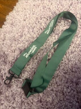 Disney Jolly Wood Nights Green Lanyard with Black Clip